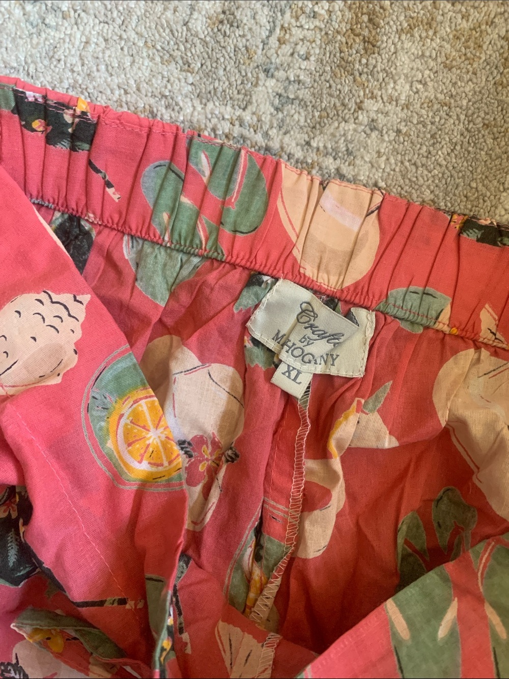 Crafted by mahogany lounge pink summer shorts xl - Picture 2 of 2